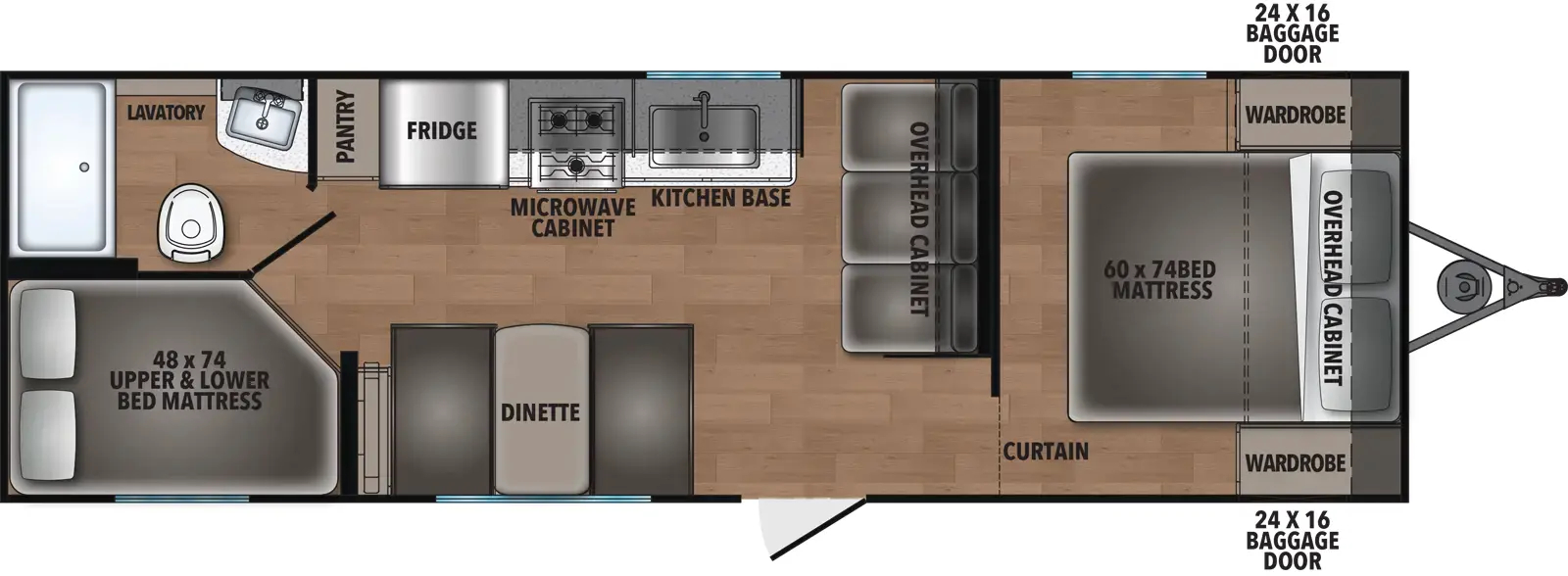 Northern Spirit Dlx & Compact 5260BH Floorplan
